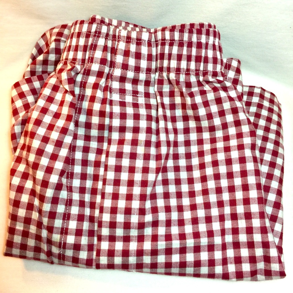 Bills Khakis Men’s Large Boxers, Gingham Red, New